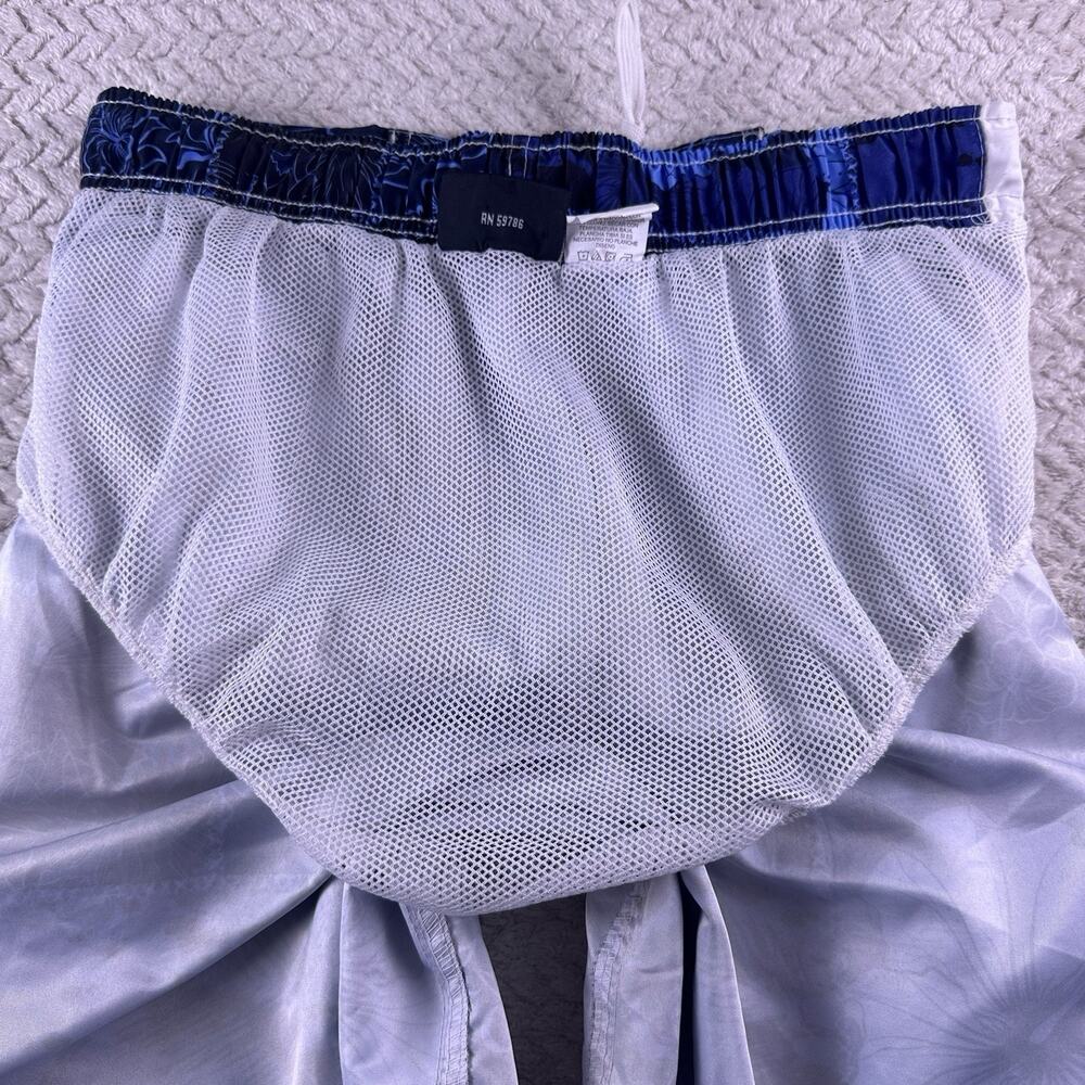 AIRWALK Men’s Size Small SWIM TRUNKS BOARD SHORTS Blue Floral Mesh Lining‎ - Picture 14 of 14